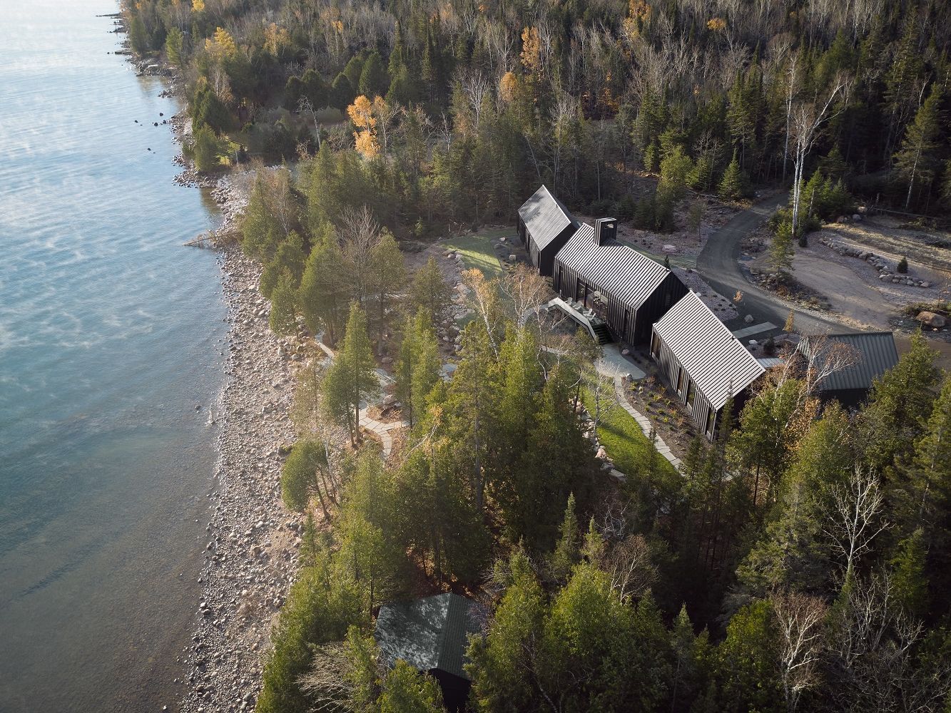 Rückzugsort am Seeufer des Huron-Sees in Ontario