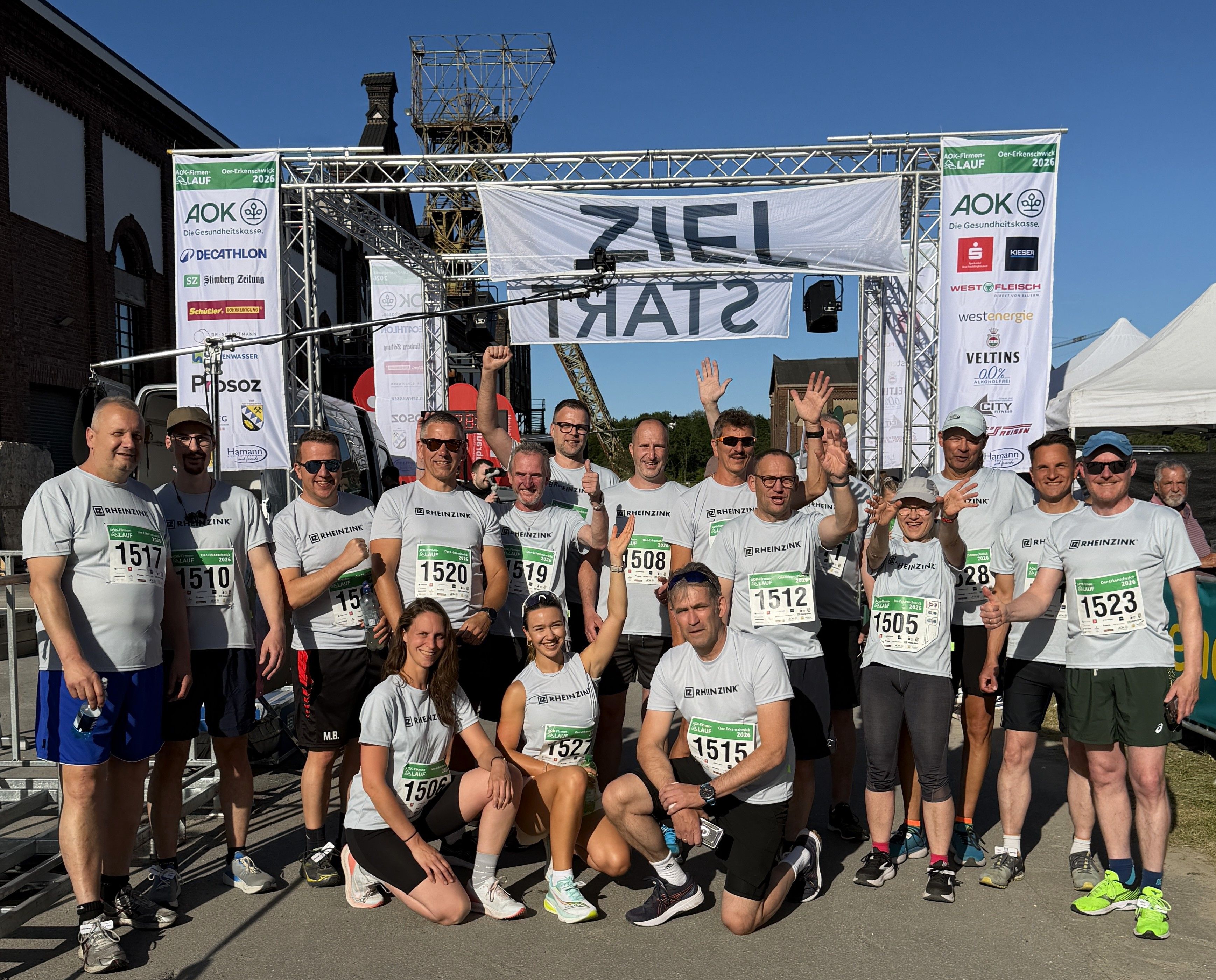 Das RHEINZINK-Team beim AOK Firmenlauf
