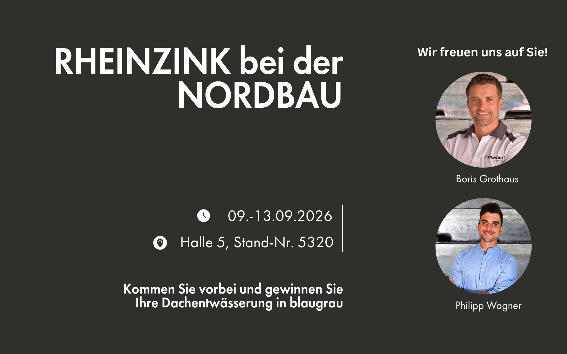 RHEINZINK bei der Nordbau 2026 - kommen Sie uns besuchen!